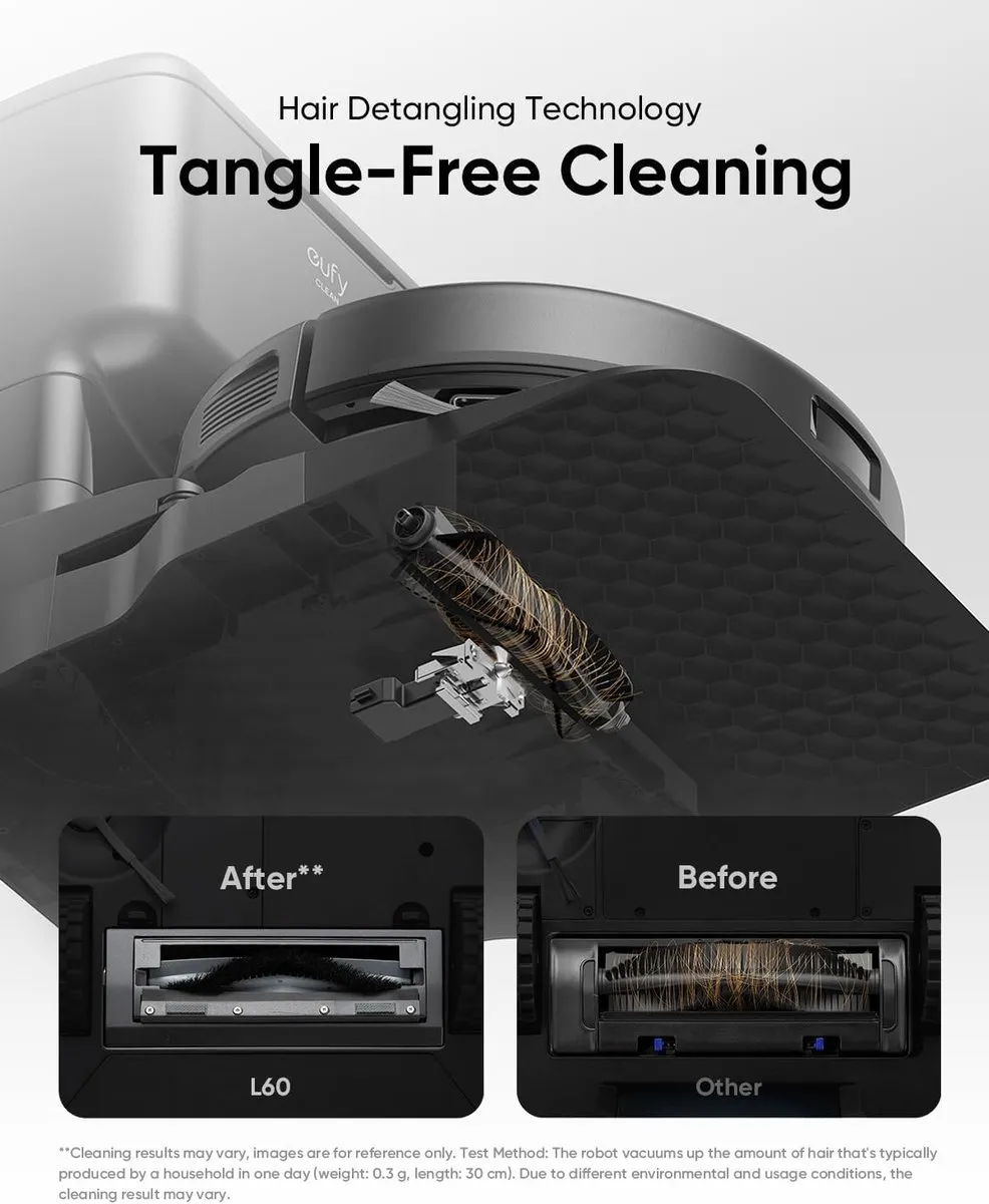 Eufy Clean L60 SES Robotstofzuiger 5.000 Pa - Zwart