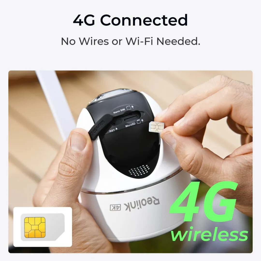 Reolink Go PT Ultra 4K LTE Mobiele Camera - Wit - afbeelding 6 van 6