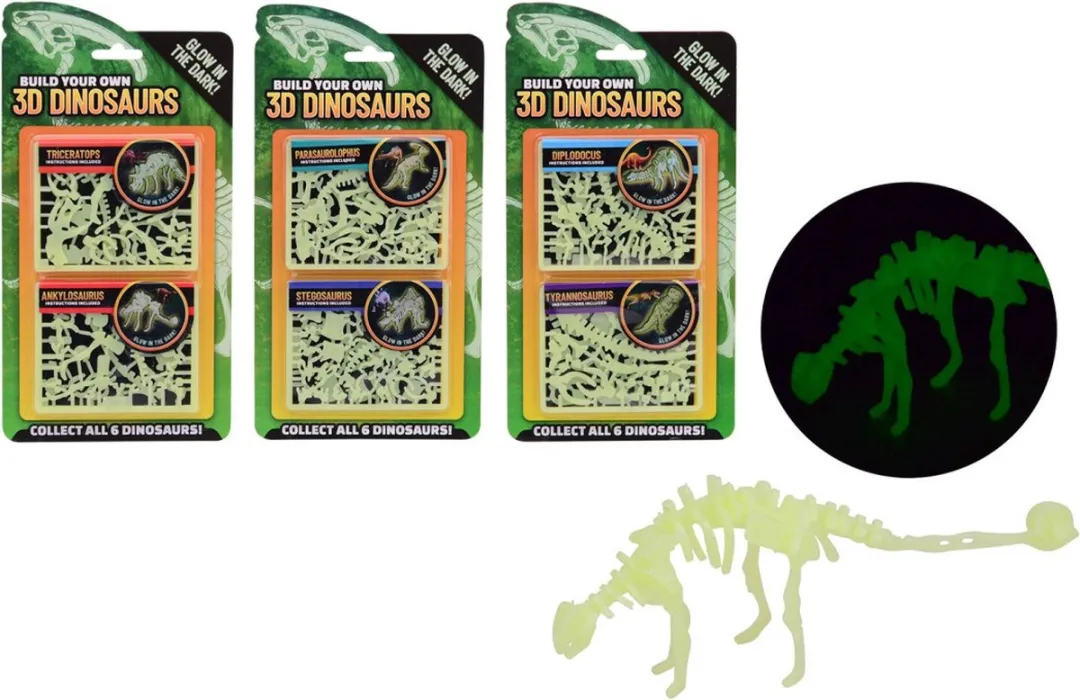 Johntoy Bouwset Glow-in-the-Dark Dino