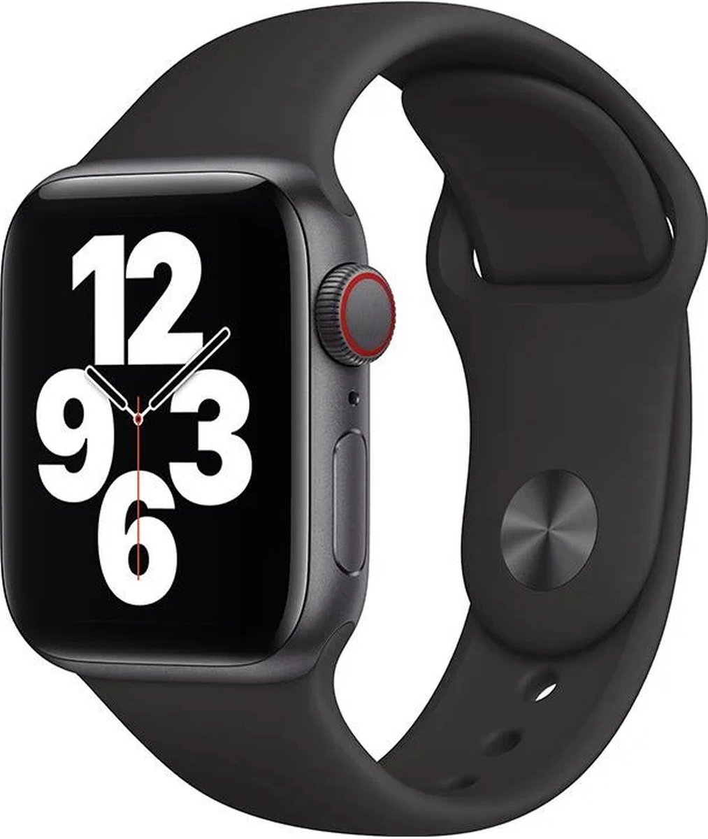 Apple Watch SE 2024 - Smartwatch - GPS + Cellular - 40mm - Midnight Aluminium Case - Midnight Sport Band - S/M
