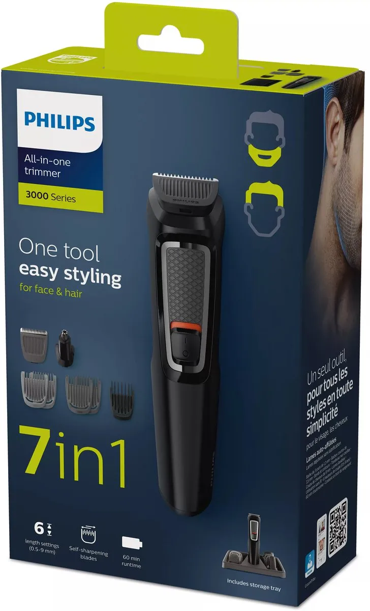 Philips Multigroom Series 3000 MG3721/14 - 7-in-1 - Zwart