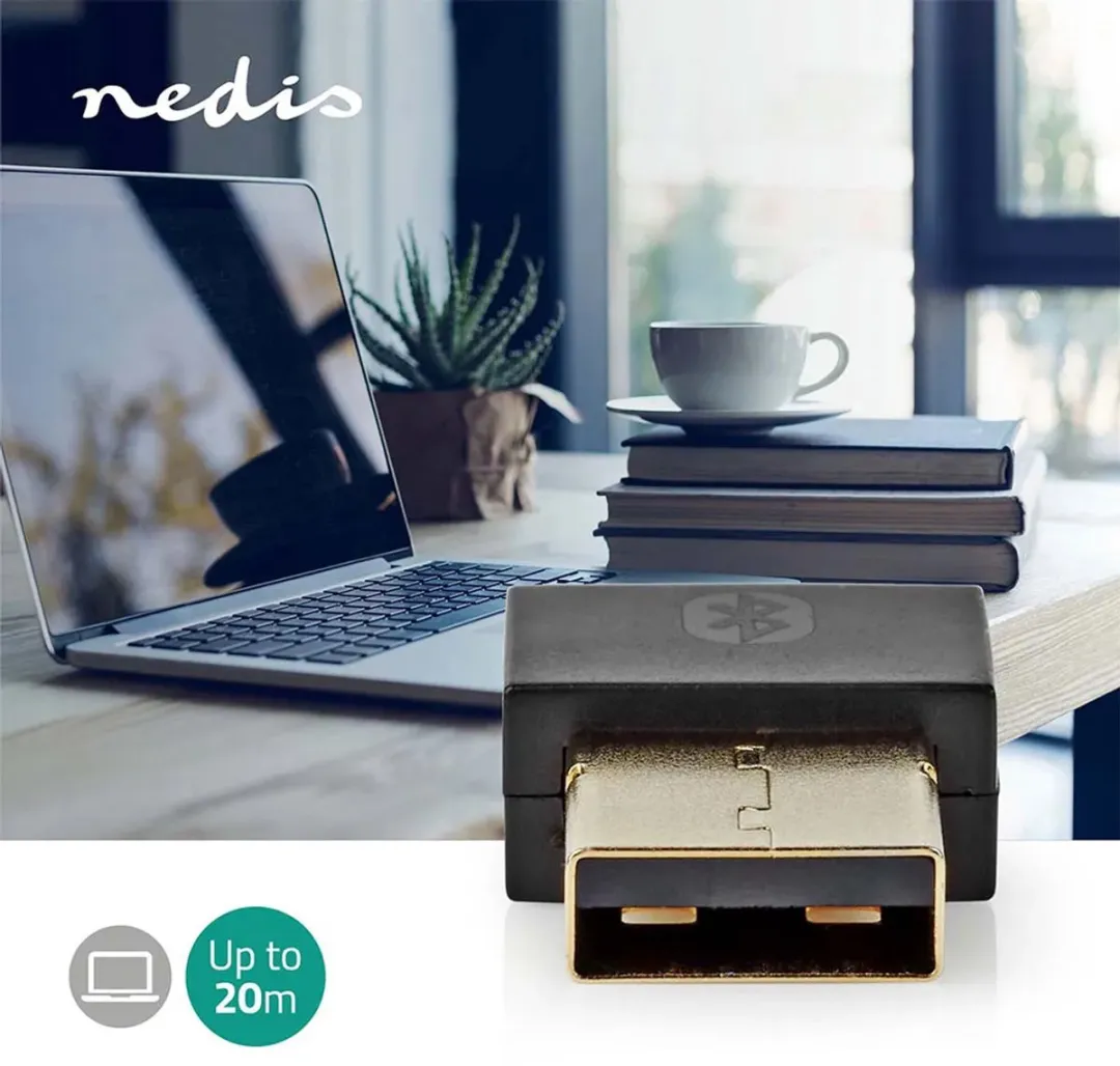 Nedis BLDO100V5BK Bluetooth Dongle 5.1 - Zwart