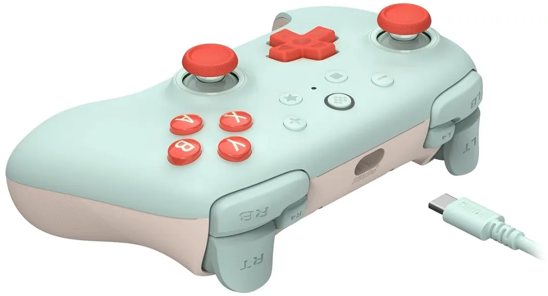 8Bitdo Ultimate 2C Controller RET00475 - Mint/Roze - afbeelding 6 van 6