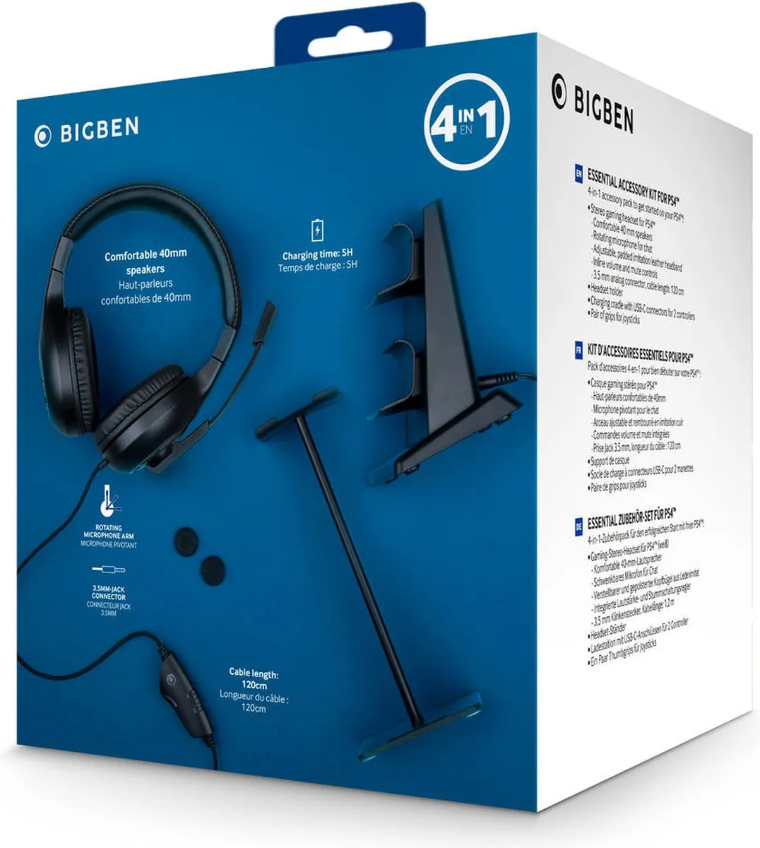 Bigben 4-in-1 Accessoirepakket PS4 1989199 - Headset & Controller Accessoires