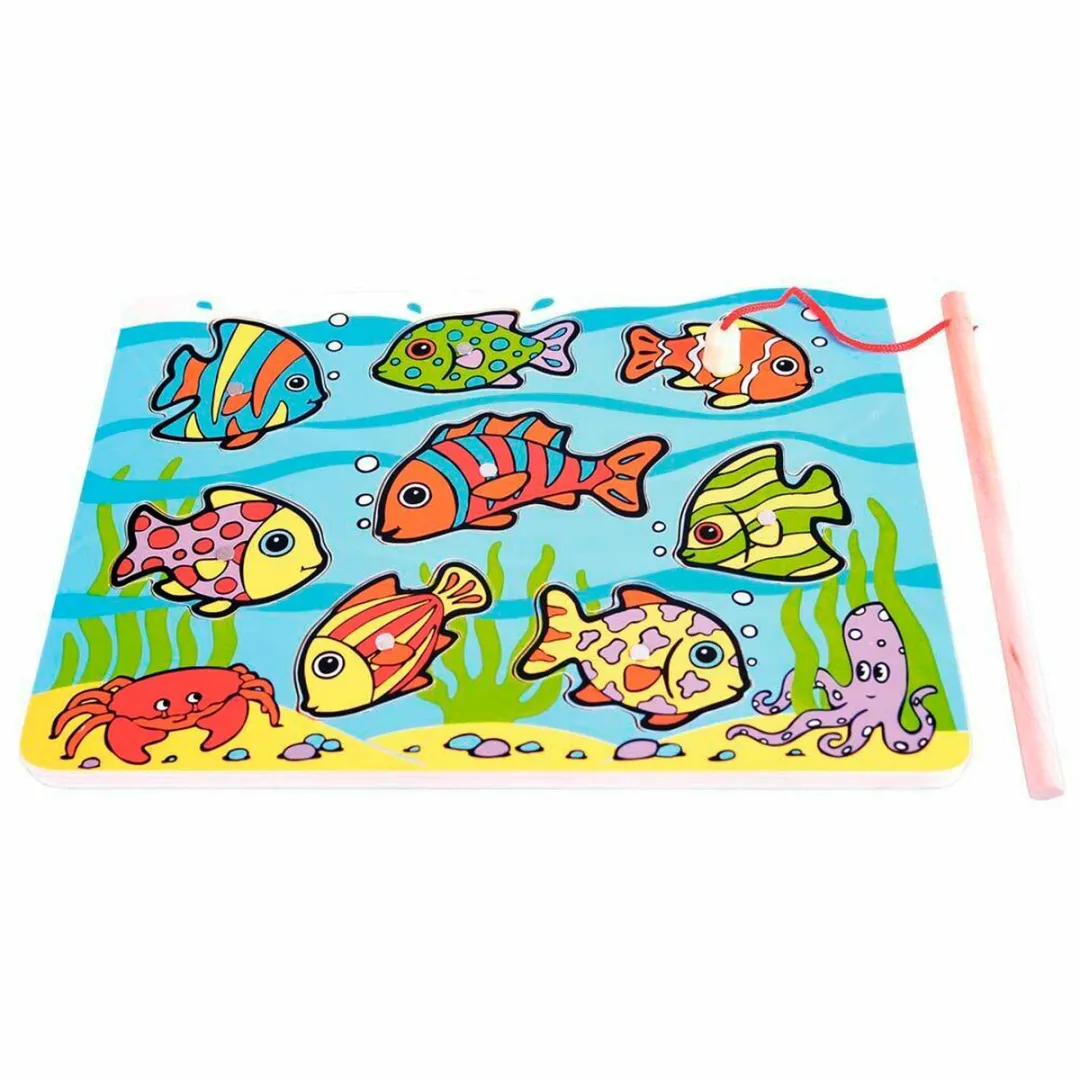 BIGJIGS Tropisch Magnetisch Visspel BJ506 - Multicolor
