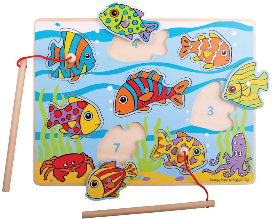 BIGJIGS Tropisch Magnetisch Visspel BJ506 - Multicolor