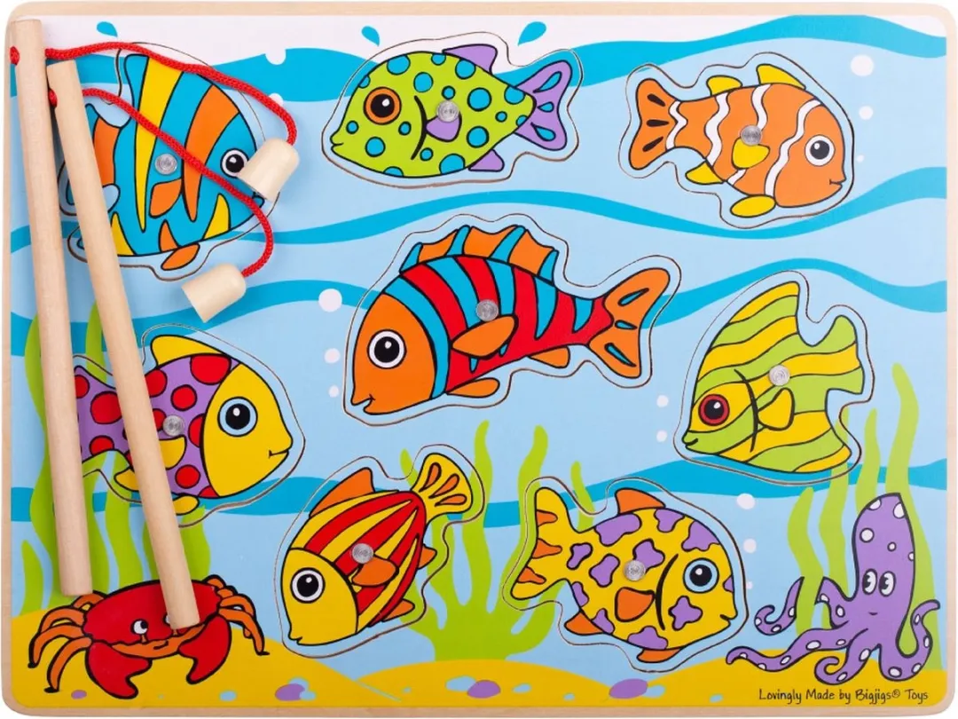 BIGJIGS Tropisch Magnetisch Visspel BJ506 - Multicolor
