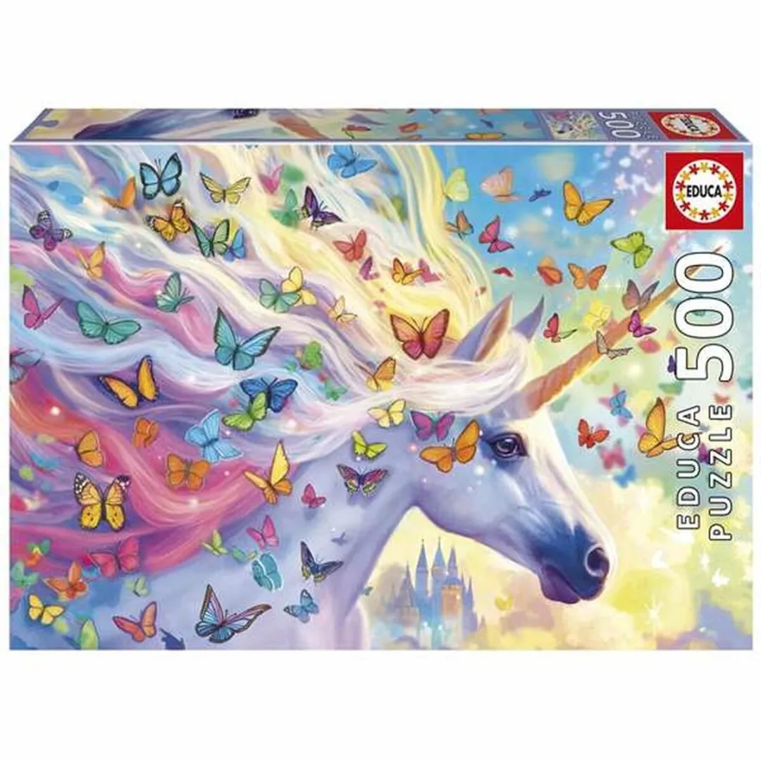 Educa Rainbow Unicorn Puzzel 500 Stuks - Multicolor