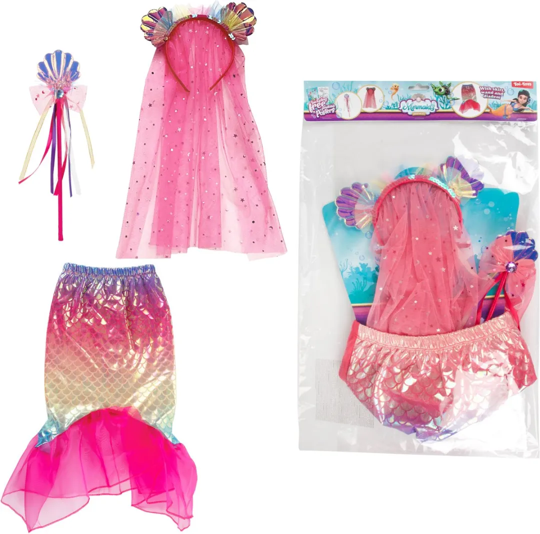 Toi-Toys Zeemeermin Verkleedset M - Blauw