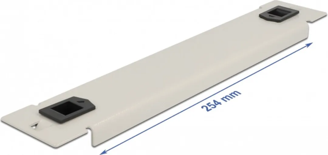 Delock 10" Netwerkkast Blind Cover 1U 66629 - Grijs - afbeelding 2 van 3