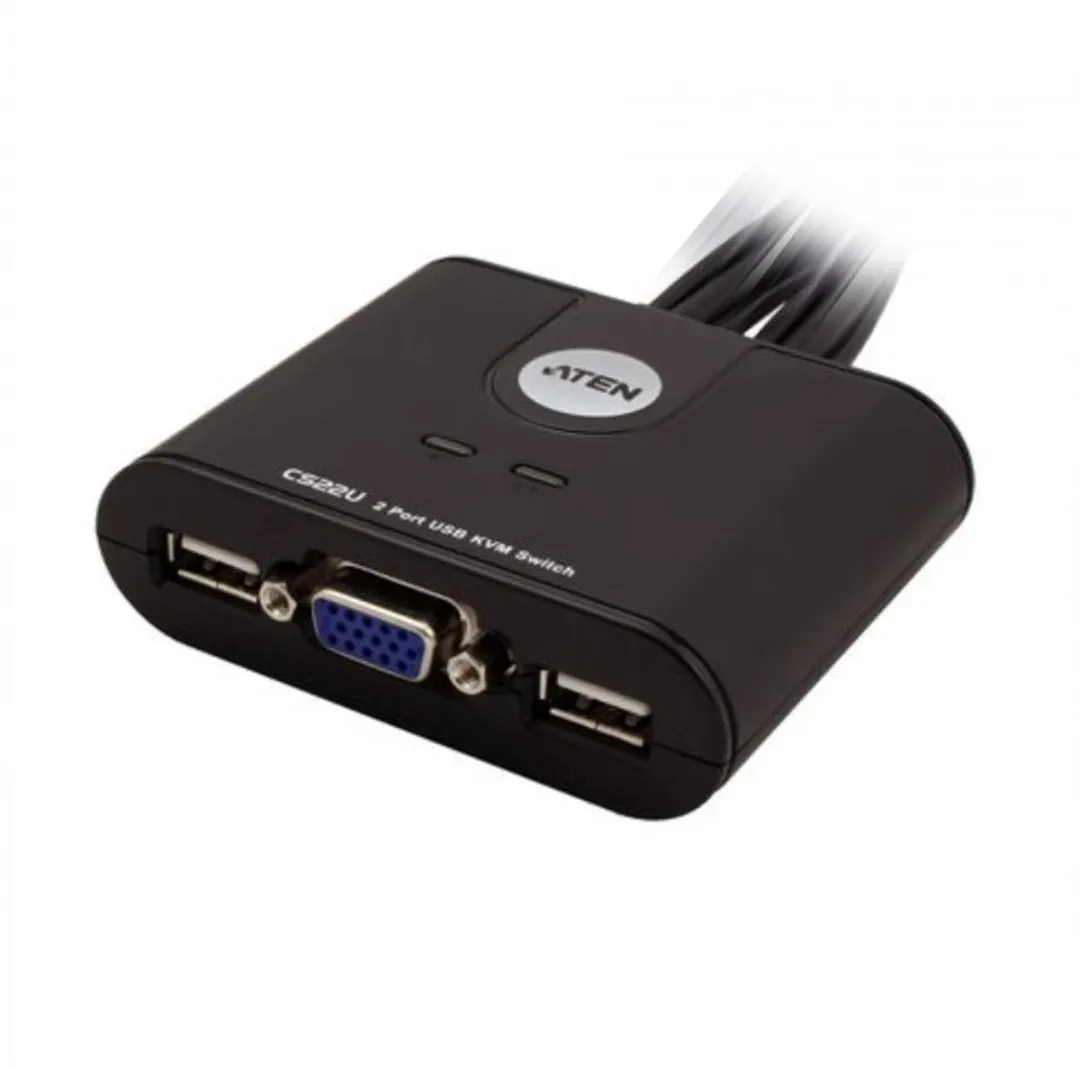 Aten CS22U KVM-switch - 2x USB 2.0 - Zwart - afbeelding 6 van 6