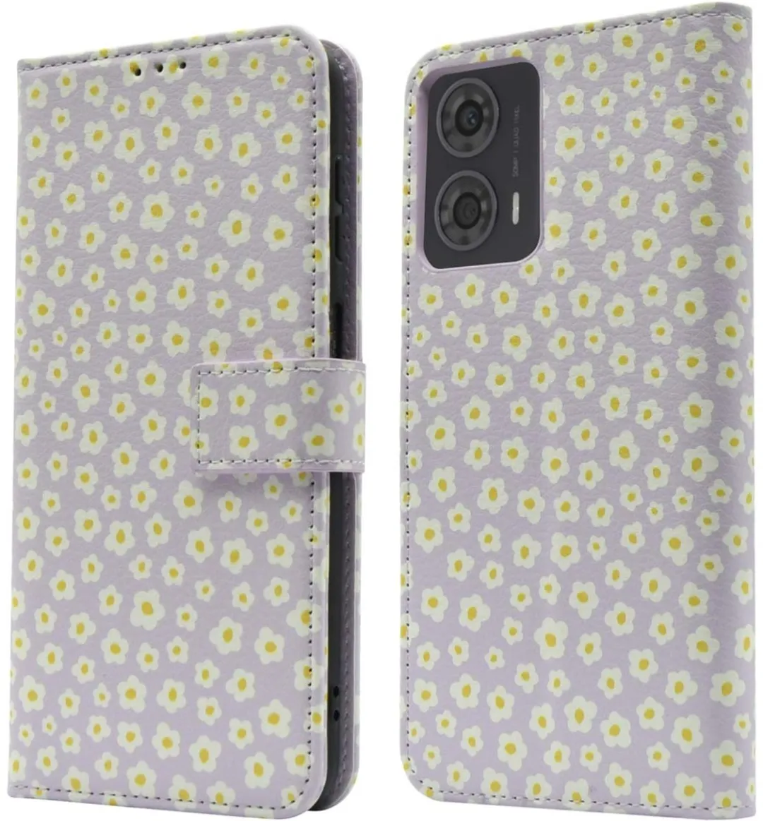Imoshion Moto G24 Power Hoesje - White Daisy