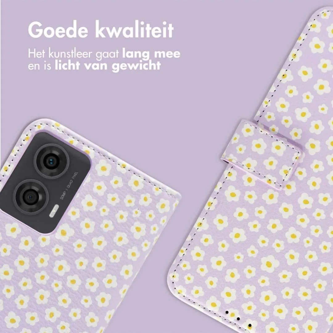 Imoshion Moto G24 Power Hoesje - White Daisy