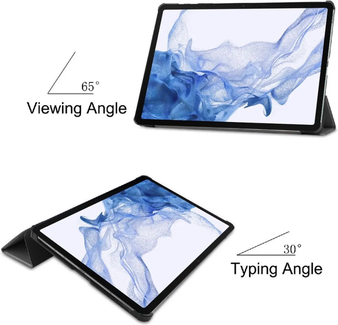 Just in Case Cazy Tablethoes Samsung Galaxy Tab S8 TriFold Bookcase - Grijs