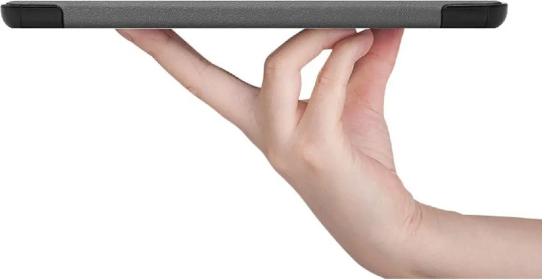Just in Case Cazy Tablethoes Samsung Galaxy Tab S8 TriFold Bookcase - Grijs - afbeelding 6 van 6