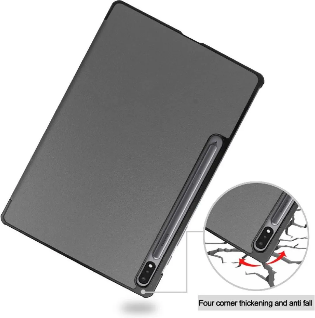 Just in Case Cazy Tablethoes Samsung Galaxy Tab S8 TriFold Bookcase - Grijs