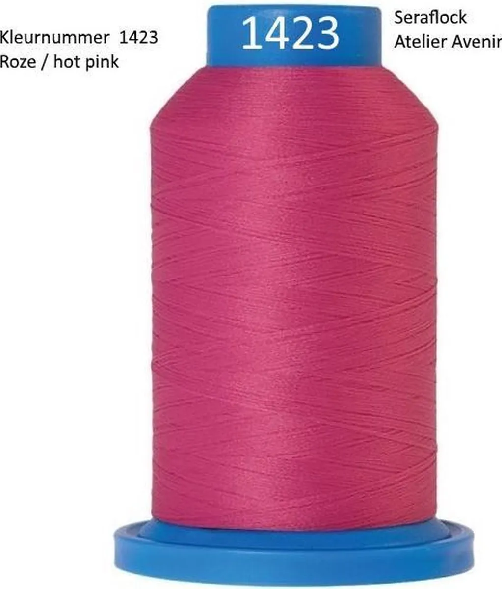 Amann Mettler Seraflock 1000mt Lockgaren - #1423 Hot Pink