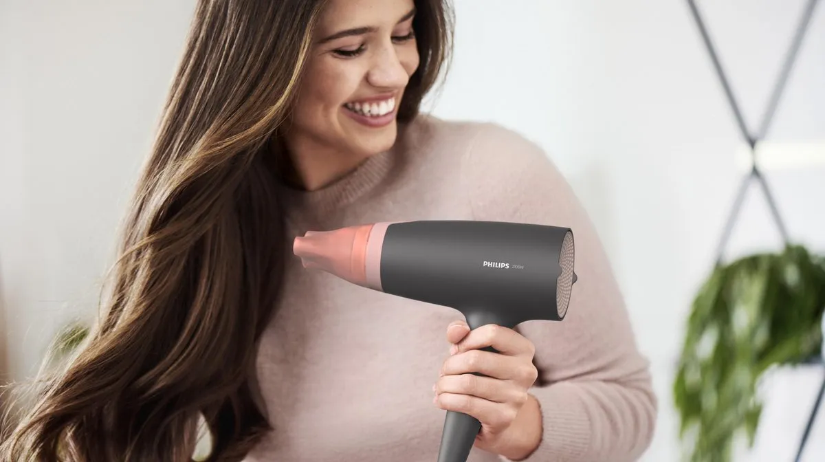 Philips Series 3000 BHD350/10 Haardroger - 2100W - Zwart/Rood - afbeelding 6 van 6