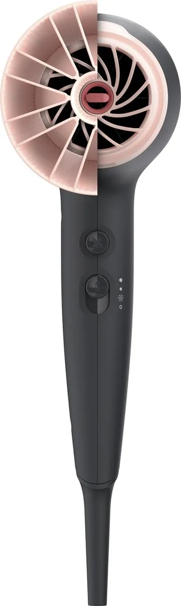 Philips Series 3000 BHD350/10 Haardroger - 2100W - Zwart/Rood
