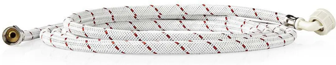 Nedis Nylon Toevoerslang WAIH3412SH1N40 1/2"-3/4" - 4m - 10 Bar - Rood/Wit