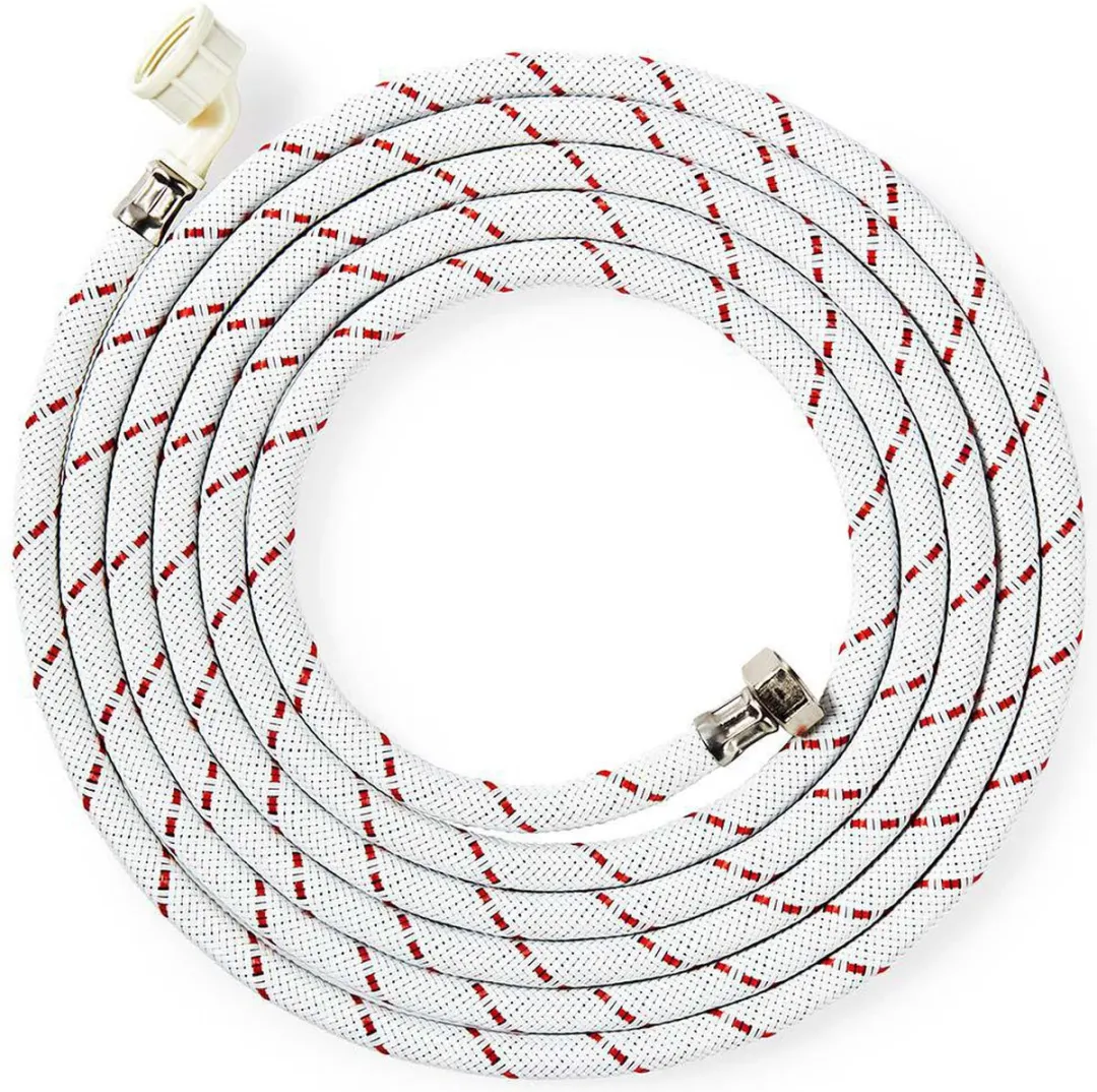 Nedis Nylon Toevoerslang WAIH3412SH1N40 1/2"-3/4" - 4m - 10 Bar - Rood/Wit