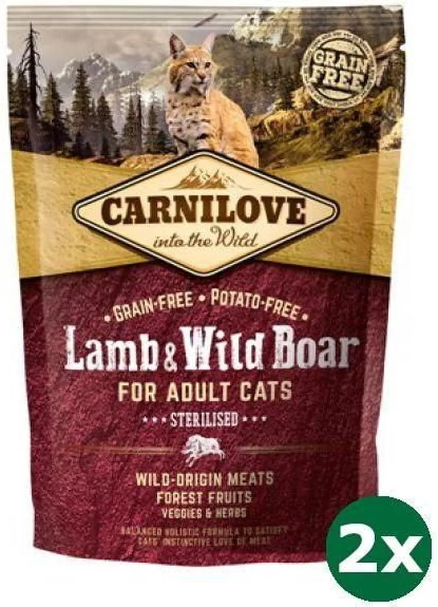 Carnilove Lam/Wild Zwijnenvoer - 2x 400g