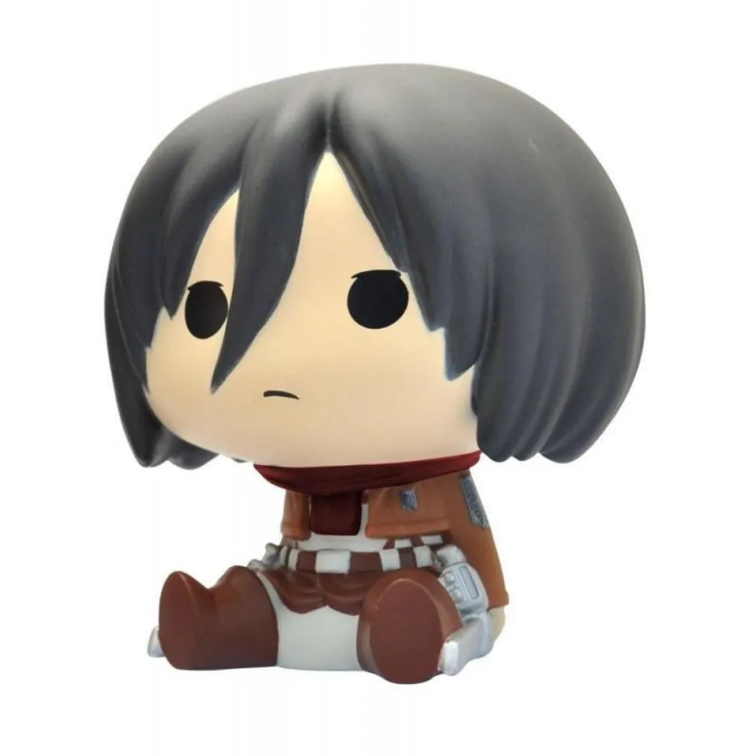 Plastoy Attack on Titan Chibi Mikasa Spaarpot - Bruin/Wit/Zwart - afbeelding 6 van 6