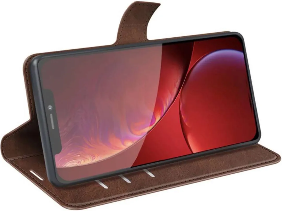 Just in Case Cazy iPhone 13 Pro Wallethoesje - 4 Pasjes - Bruin