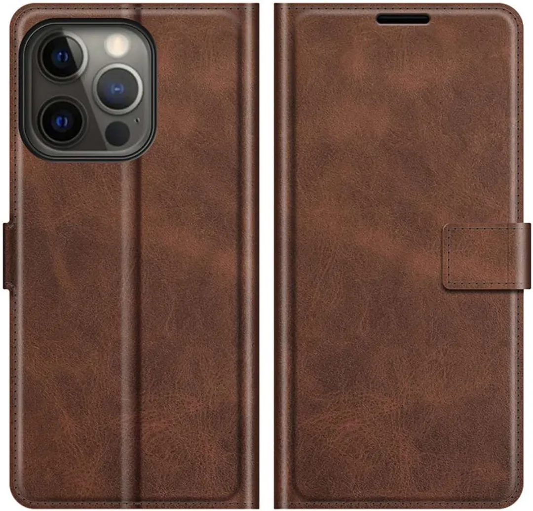 Just in Case Cazy iPhone 13 Pro Wallethoesje - 4 Pasjes - Bruin