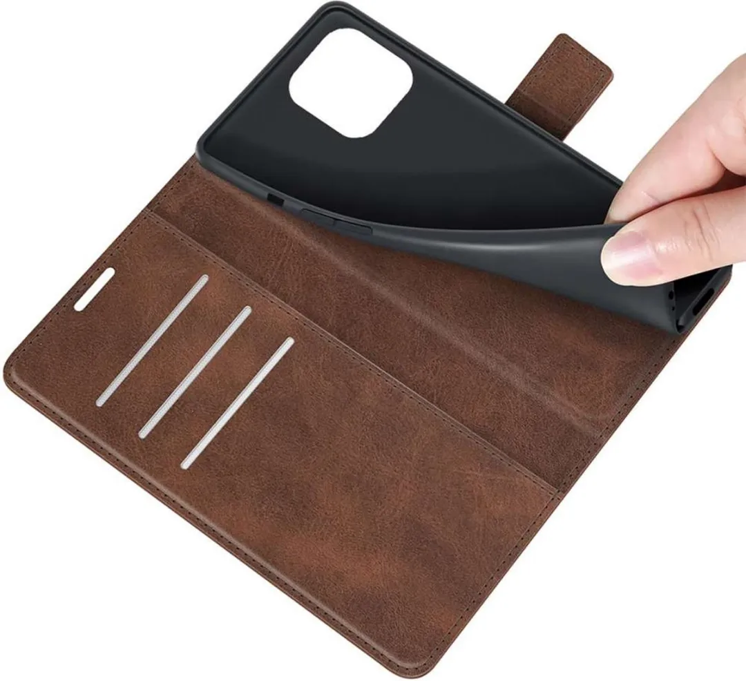 Just in Case Cazy iPhone 13 Pro Wallethoesje - 4 Pasjes - Bruin - afbeelding 6 van 6