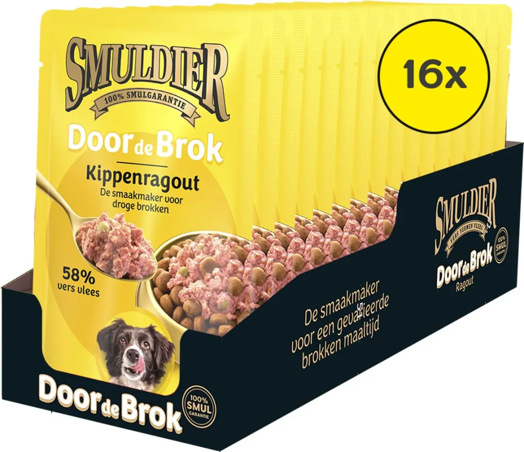 Smuldier Kippenragout Natvoer - 16 Stuks