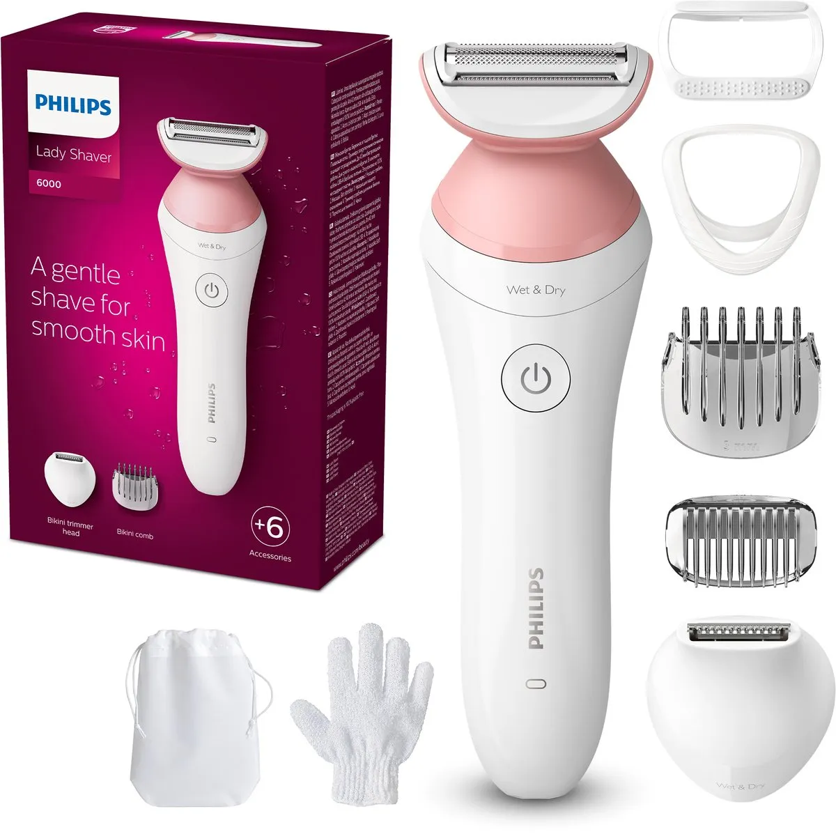 Philips series 6000 BRL146/00 - Ladyshave voor vrouwen - Nat en droog