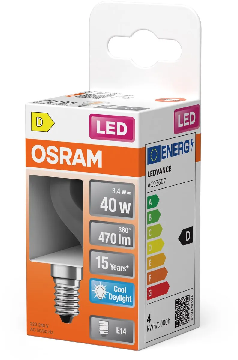Osram LED-lamp Star Globe P40 Filament 3,4W - 470lm E14 - 6500K Helder - afbeelding 6 van 6
