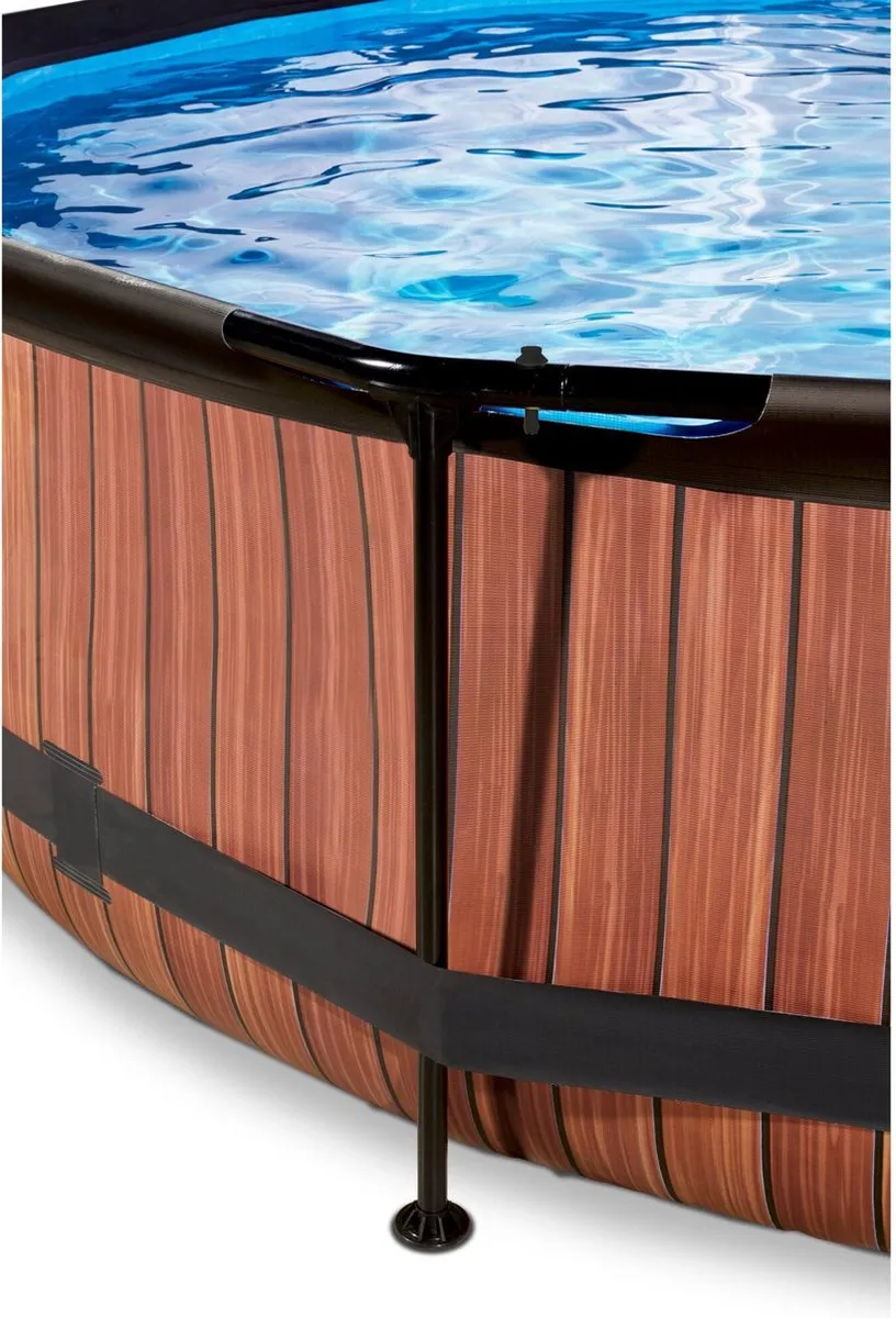 EXIT Wood Zwembad 360x76cm - 6125L - Bruin