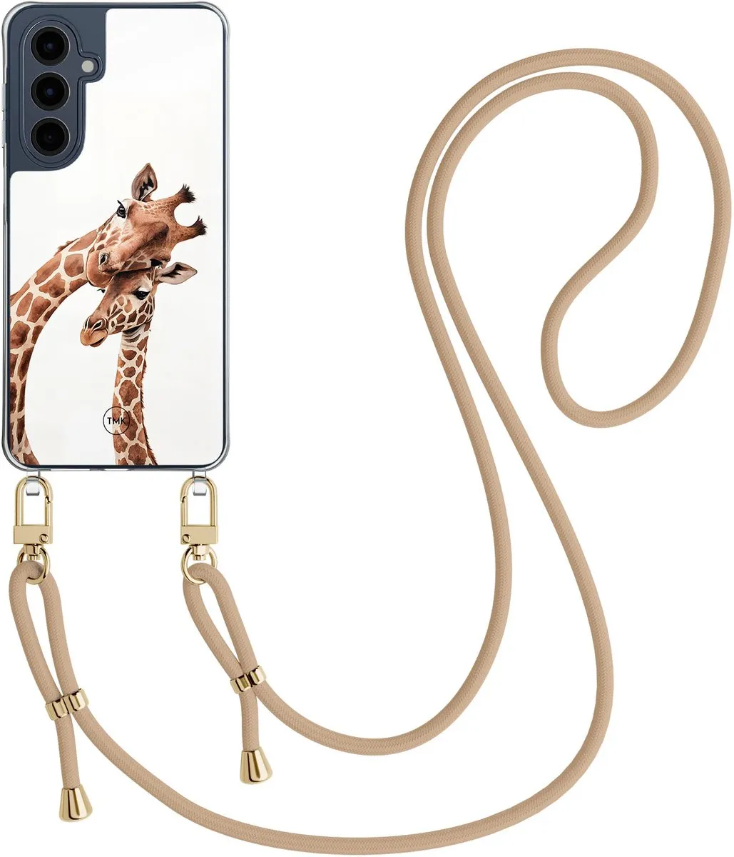 Casevibes Samsung Galaxy A16 Hoesje - Giraffenprint - Bruin - CV/S/A16/C/004