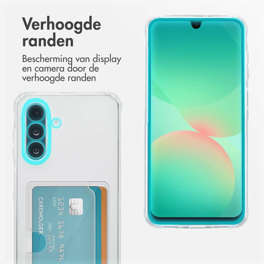 Imoshion Hoesje Samsung Galaxy A26 - 2 Pasjes - Transparant