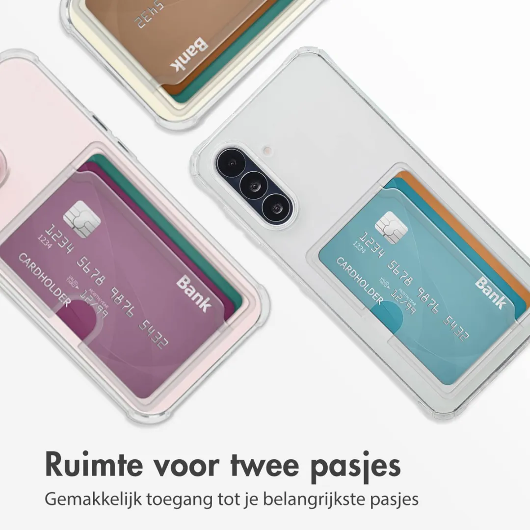 Imoshion Hoesje Samsung Galaxy A26 - 2 Pasjes - Transparant