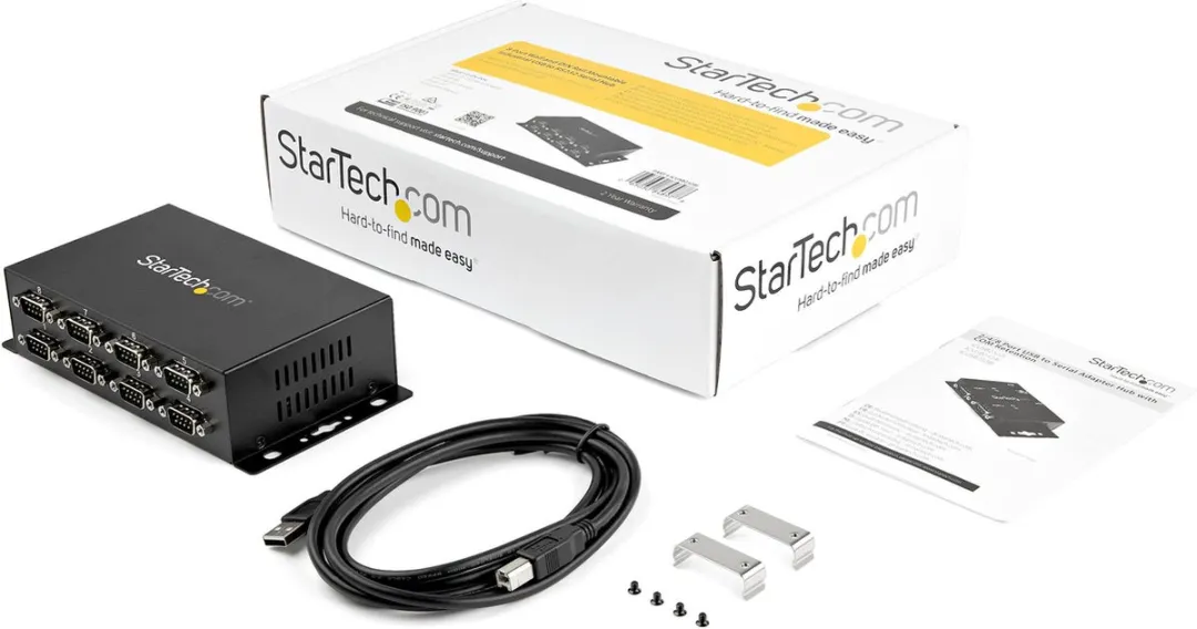 Startech ICUSB2328I USB naar RS232 Adapter - 8 Poorten - Zwart