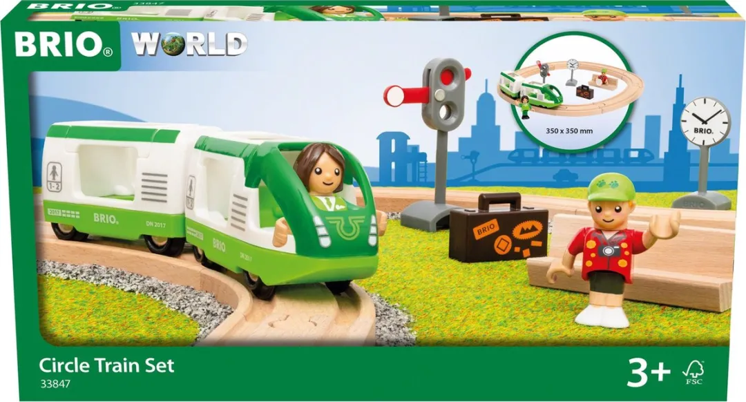 BRIO Cirkelvormige Treinset 33847 - 16 Stukken - Multicolor