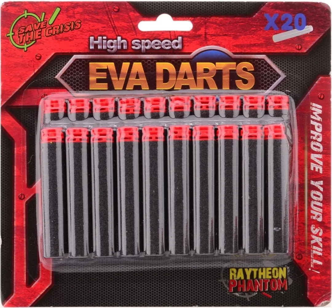 Johntoy Shooter Navulset 20 Pijlen Rood