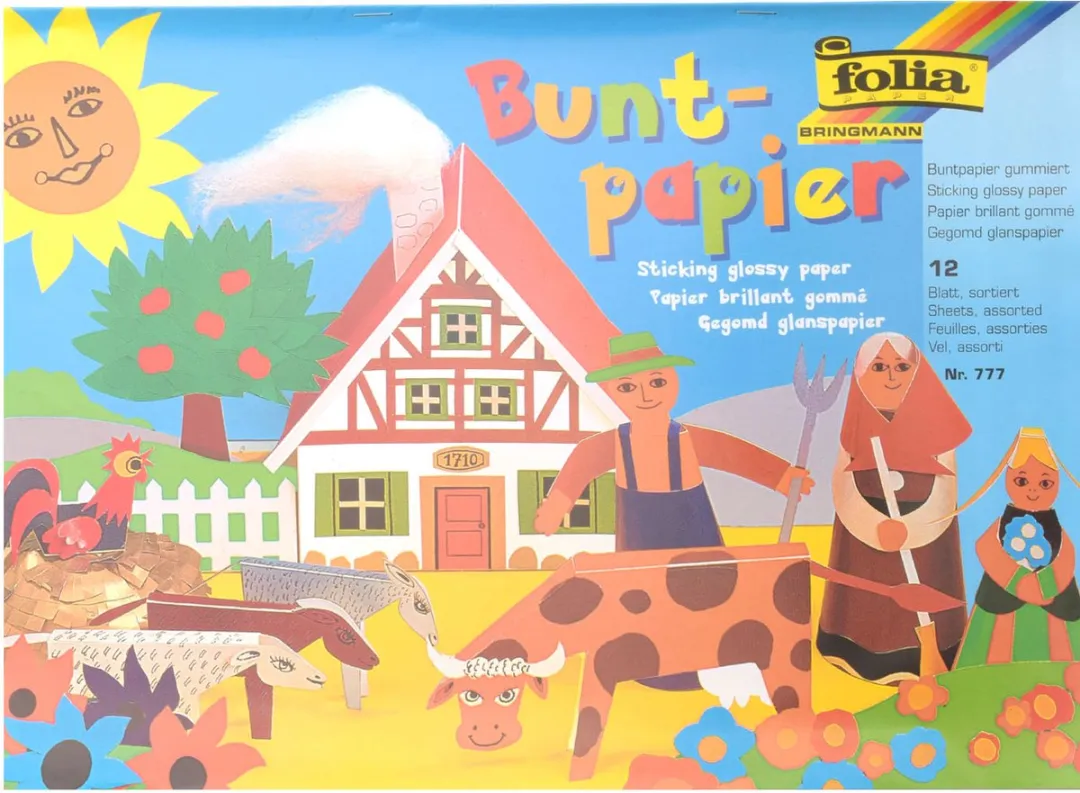 Folia Gegomd Papier 12 Vel 24x34cm