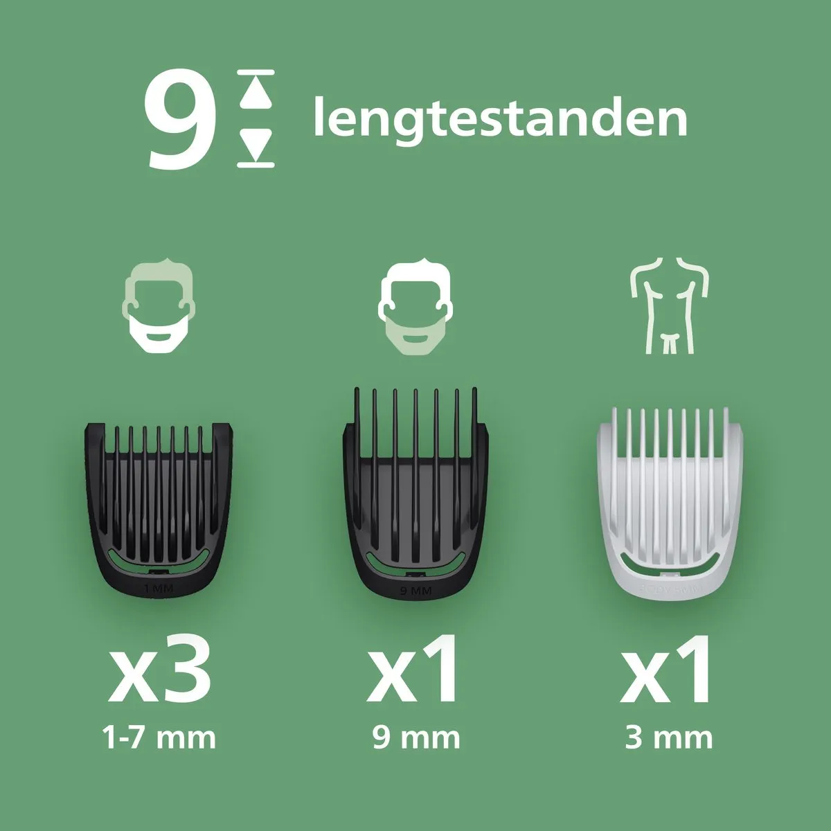 Philips Series 3000 MG3935/15 Multigroom - 7 in 1 - Zwart - afbeelding 6 van 6