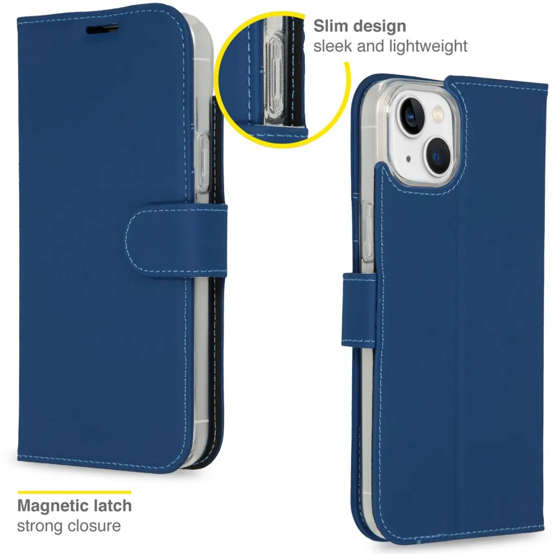 Accezz Hoesje iPhone 14 Plus Donkerblauw - 3 Pasjes