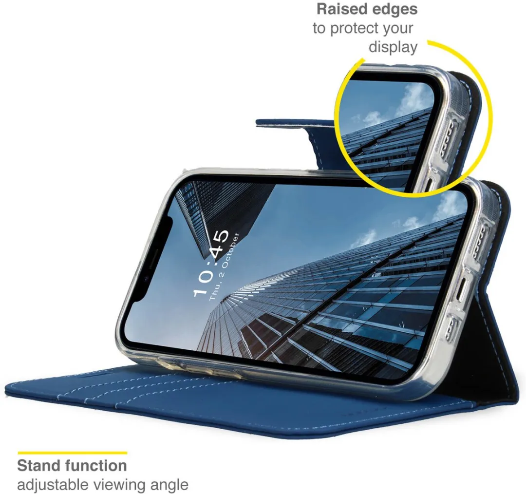 Accezz Hoesje iPhone 14 Plus Donkerblauw - 3 Pasjes