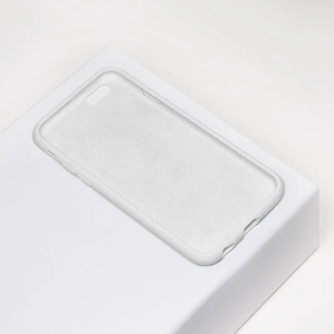 BMAX Siliconen Hoesje iPhone 6/6s Plus - Wit