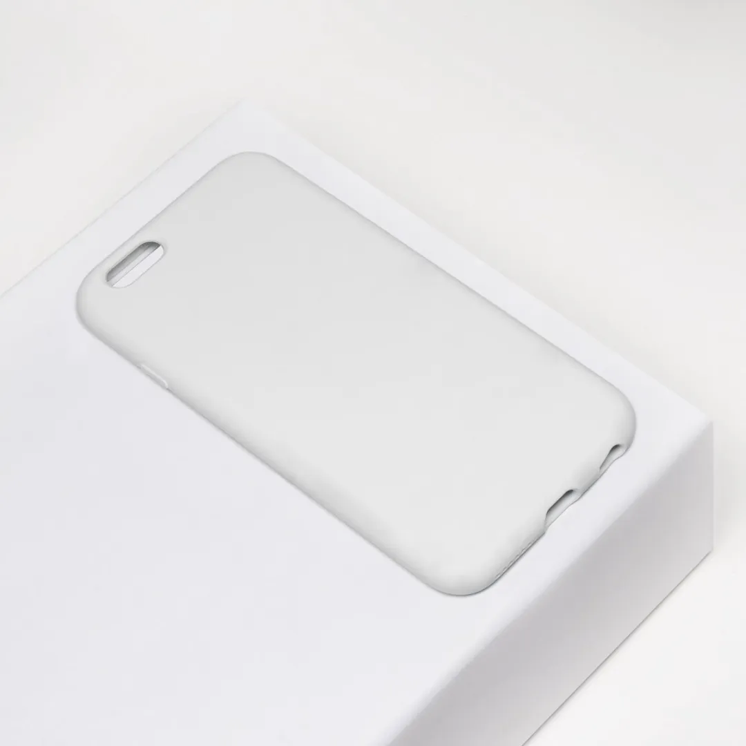 BMAX Siliconen Hoesje iPhone 6/6s Plus - Wit