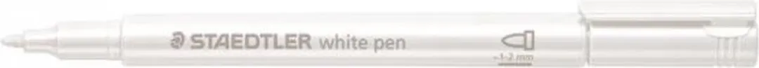 STAEDTLER metallic pen 1-2mm - Wit - afbeelding 4 van 4