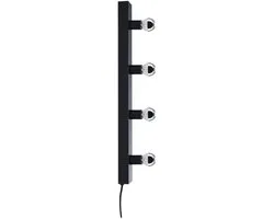 Paulmann Regula II LED-spiegellamp E14 4x40W - Zwart