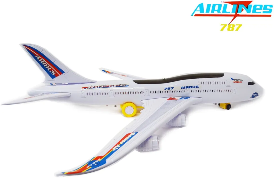 YJ Toys Senior Aviation Airways 787 Speelgoedvliegtuig - 59cm - LED licht & geluid