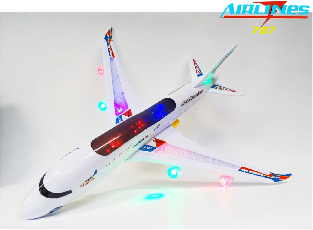 YJ Toys Senior Aviation Airways 787 Speelgoedvliegtuig - 59cm - LED licht & geluid